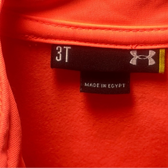 Sz 3 Girls Under Armour Zip Up Jacket Pink - Picture 2 of 5